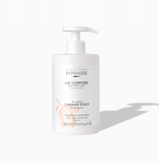 Byphasse Lait Corporel Amande Douce 500ml – Peaux Sèches & Nutrition