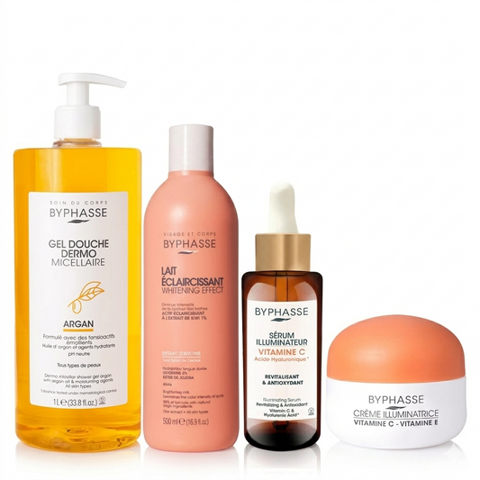 Byphasse Box Éclat Visage & Corps – Vitamine C, Sérum, Crème, Lait & Gel Douche