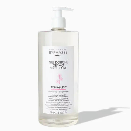 Byphasse Gel Douche Dermo Micellaire Topiphasse 1L – Peaux Atopiques & Sensibles