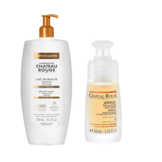 Château Rouge Duo Éclat du Teint – Lait 750ml + Sérum Anti-Taches 30ml