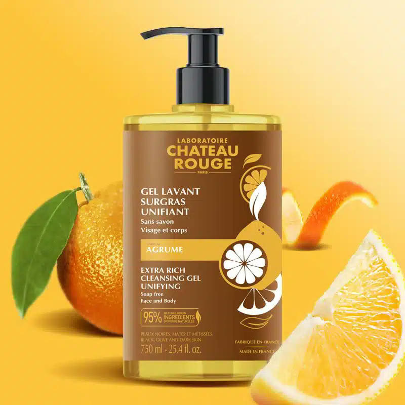 Château Rouge Gel Lavant Unifiant Agrumes 750ml – Nettoyage Doux