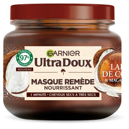 Garnier Ultra Doux Masque Coco & Macadamia 320ml, Cheveux Secs