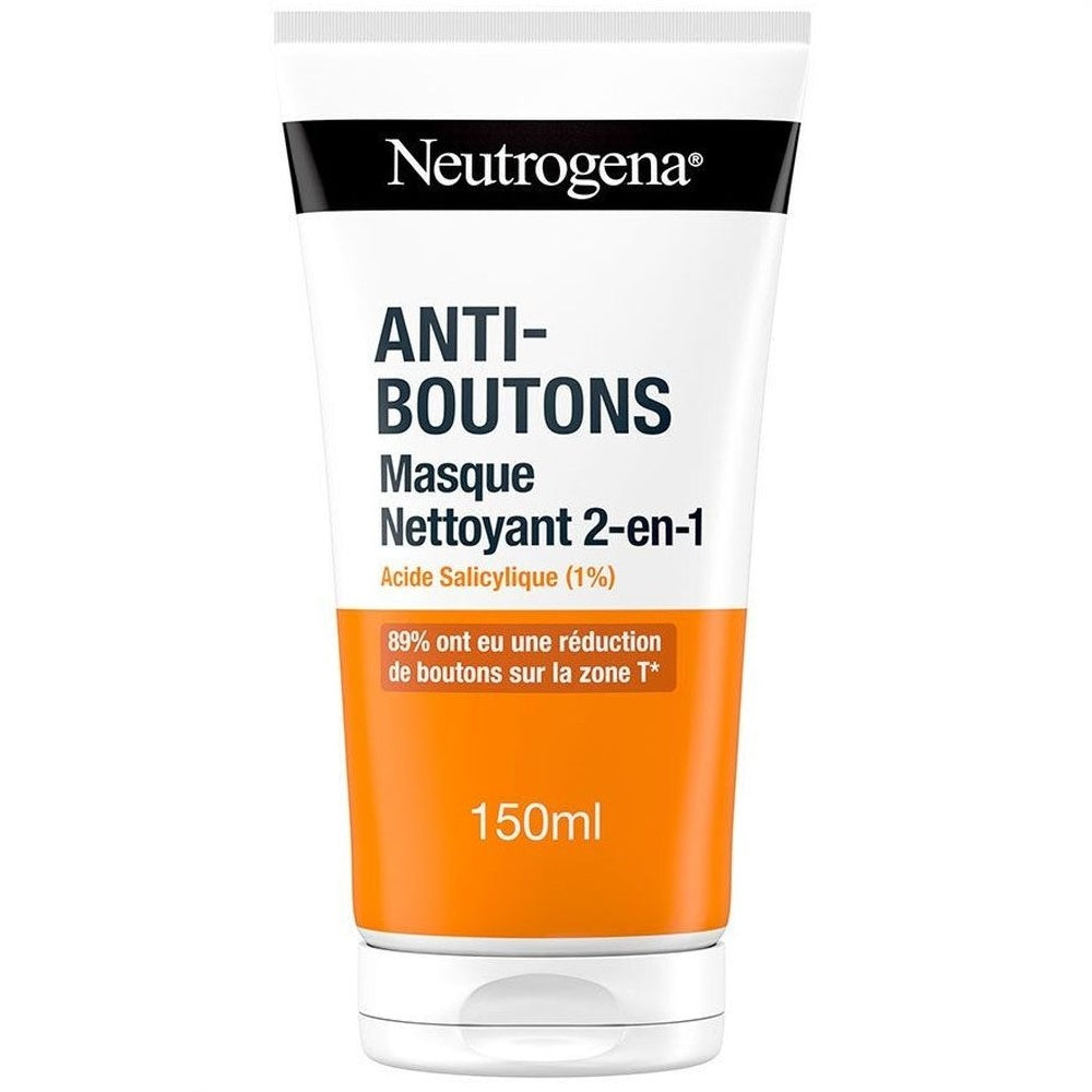 Neutrogena Anti-boutons 2 en 1 Nettoyant Et Masque 150 ml