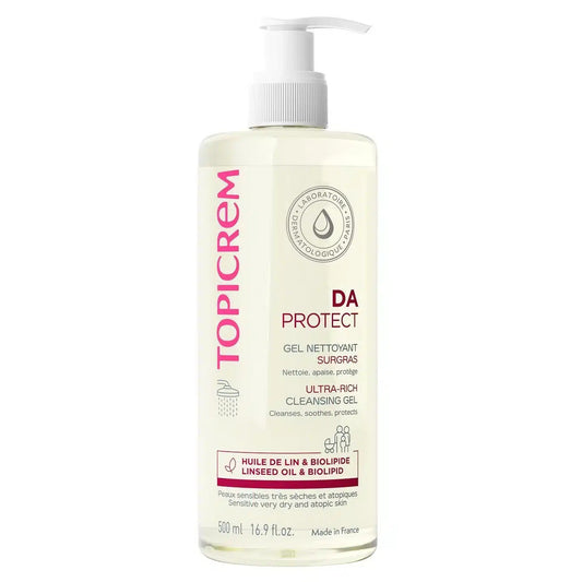 Topicrem DA Gel Nettoyant Surgras 500ml Peaux Sèches, Sensibles & Atopiques