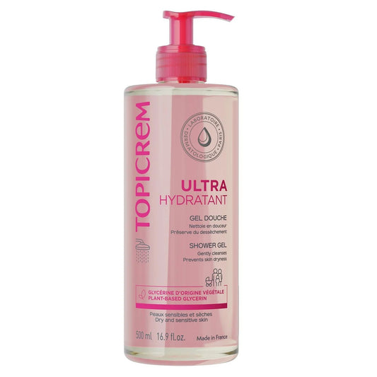 Topicrem Gel Douche Ultra Hydratant 500ml Peaux Sensibles & Sèches