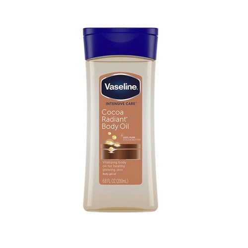 Vaseline Cocoa Radiant Huile Corps 200ml, Peau Douce & Lumineuse