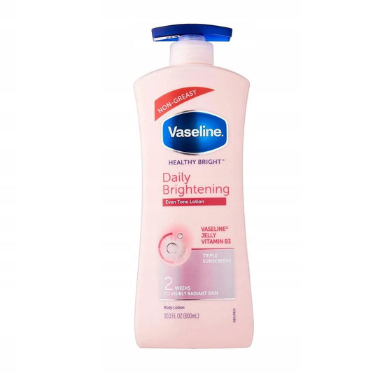 Vaseline Healthy Bright Lait Corps 600ml – Éclat, Hydratation & Peau Radieuse